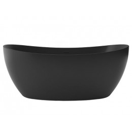 Ванна акриловая Azario GLASGOW 1700х800х665, свободностоящая, в комплекте с сифоном и металлической рамой, цвет черный (GLA16778MB)