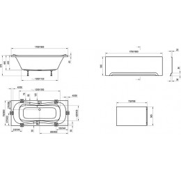 Ванна акриловая Ravak CAMPANULA II 180x80 белая