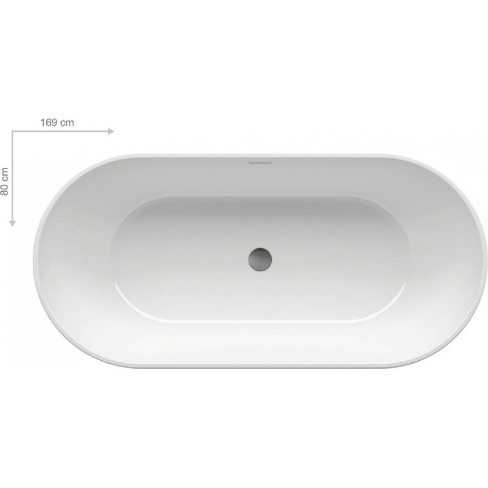 Ванна акриловая Ravak Freedom O 1690 x 800 отдельностоящая