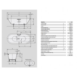 Ванна стальная Kaldewei CLASSIC DUO 1800х800х430, EasyClean, alpine white, без ножек