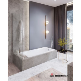 Ванна чугунная Goldman Classic 120x70x40 пристенная, белый (Classic 120*70*40)