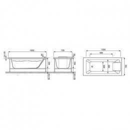 Ванна акриловая Jacob Delafon Sofa 150x70 прямоугольная, белая (E6D300RU-00)