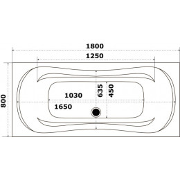 Ванна акриловая Azario Верда 180х80