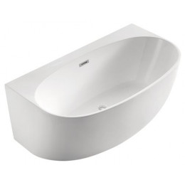 Ванна акриловая Azario Cambridge 1800X880X580, пристенная, в комплекте с сифоном и металлической рамой