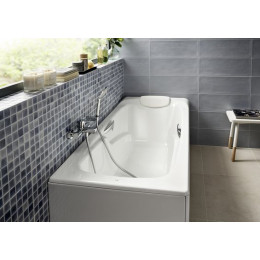 Ванна чугунная Roca MING 170х85, противоскользящее покрытие, с ручками