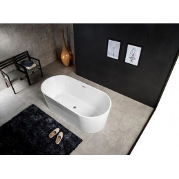 Ванна акриловая Azario BRISTOL 1700х800х580, свободностоящая, в комплекте с сифоном и металлической рамой, (BRI17080)