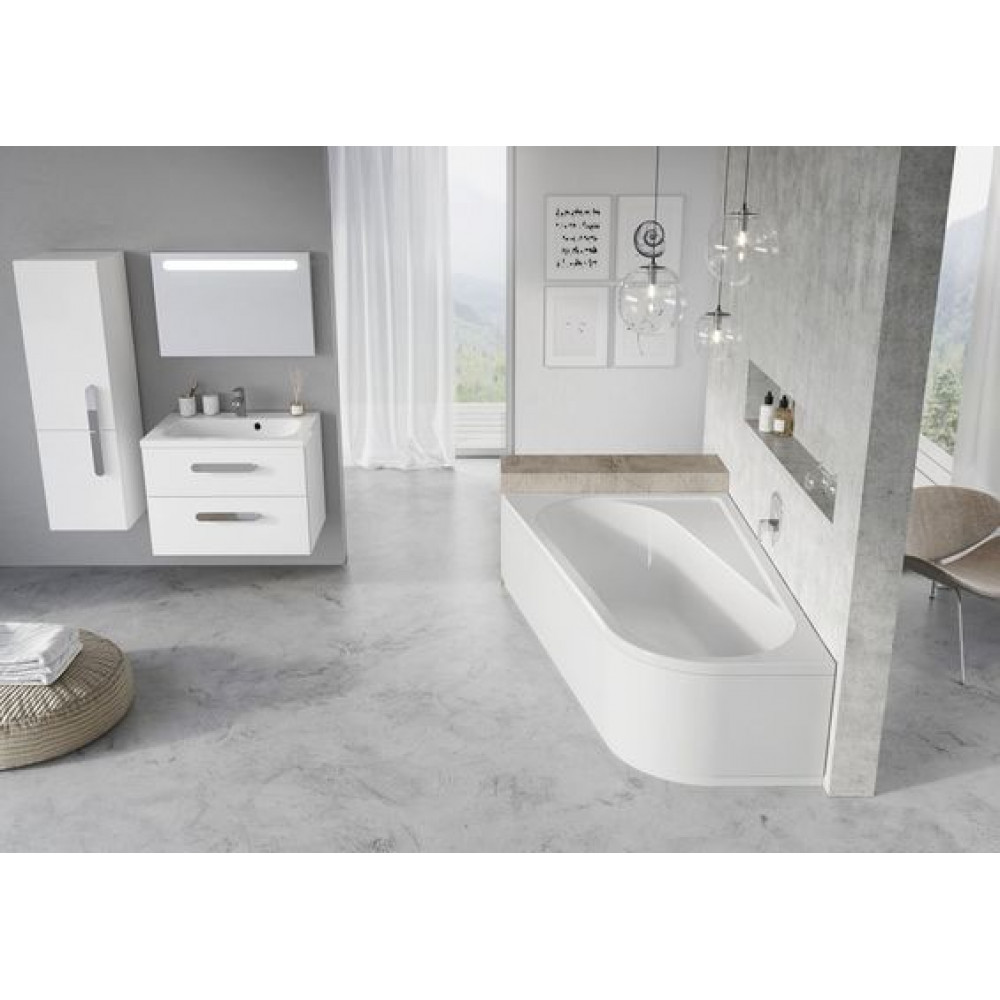 Ванна акриловая Ravak CHROME 170х105 R белая