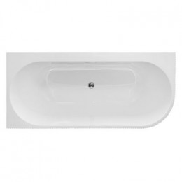 Ванна акриловая Azario LAGO BLANCO 1700х750х580 пристенная, левая, в комплекте с сифоном и металлической рамой (AZ-6724-1CL)