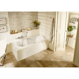 Ванна чугунная Roca HAITI 160х80, противоскользящее покрытие, отверстия для ручек