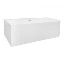 Ванна акриловая Azario LAGO BLANCO 1700х750х580 пристенная, левая, в комплекте с сифоном и металлической рамой (AZ-6724-1CL)