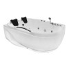 Ванна акриловая Loranto 1200х1700х650 с гидромассажем, левосторонняя, для двух персон (CS-806NL)