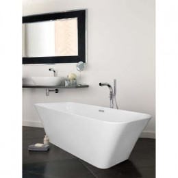 Ванна акриловая Azario ROVETA 1700х800х580 свободностоящая, в комплекте с сифоном и металлической рамой (AZ-6615)