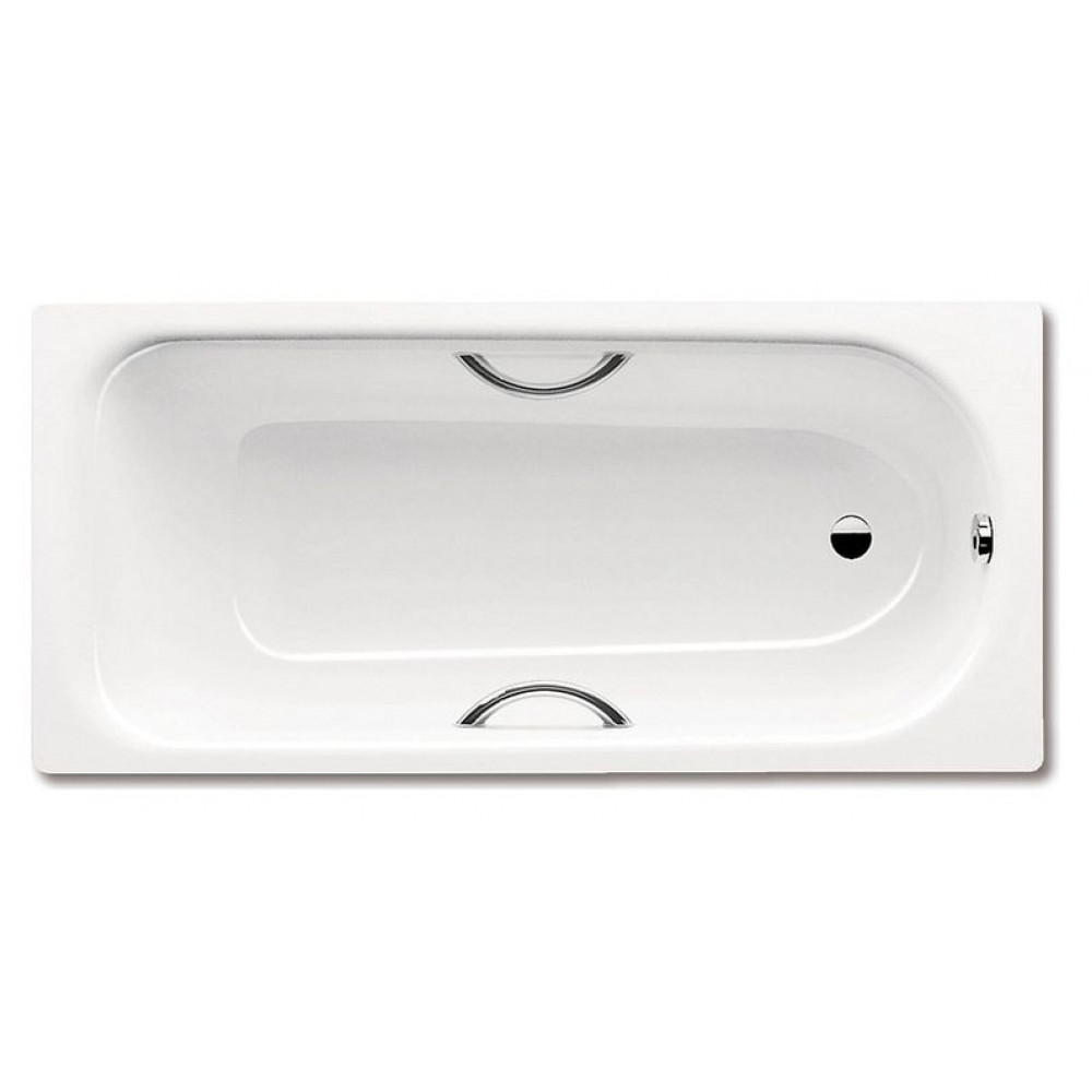 Ванна стальная Kaldewei SANIFORM PLUS STAR 180х80х41 alpine white, без ножек, с отверстиями для ручек