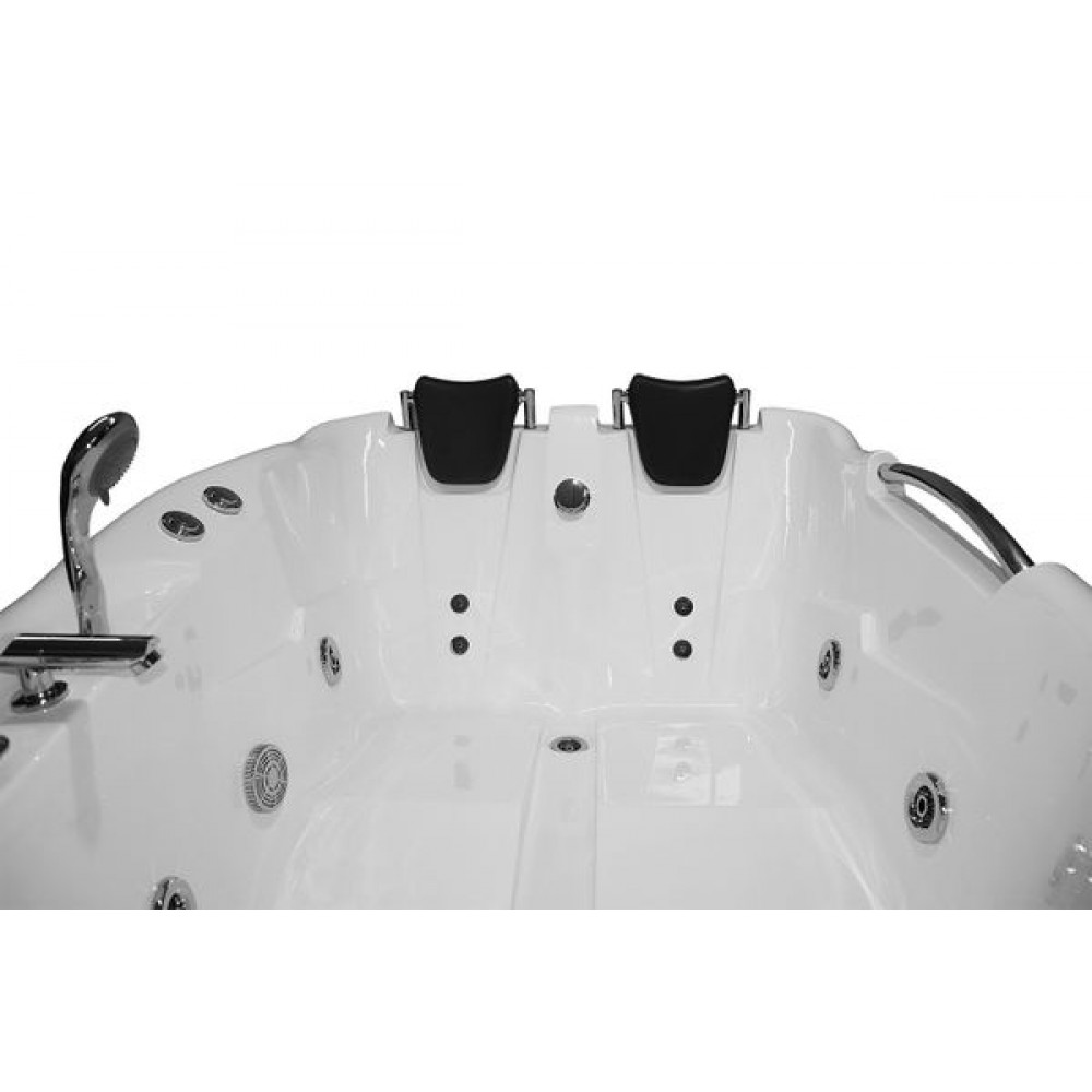 Ванна акриловая Loranto 1200х1700х650 с гидромассажем, правосторонняя, для двух персон (CS-806RN)