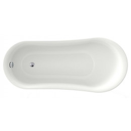 Ванна акриловая AZARIO CARDIFF 1700x760x800 свободностоящая, в комплекте с сифоном и металлическими ножками (CAR17076)