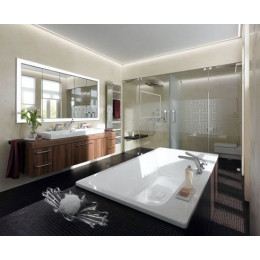 Ванна стальная Kaldewei ASYMMETRIC DUO 1900х1000х420, Easy clean, alpine white, без ножек