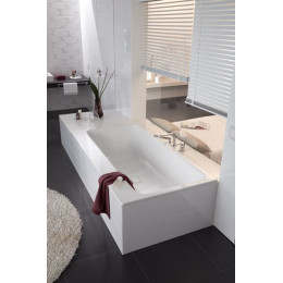 Ванна стальная Kaldewei ASYMMETRIC DUO 1900х1000х420, Easy clean, alpine white, без ножек