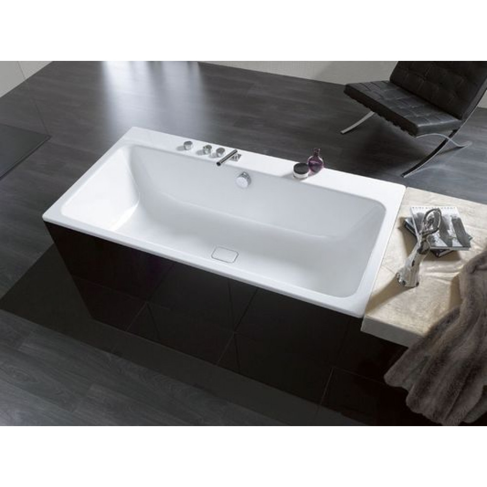 Ванна стальная Kaldewei ASYMMETRIC DUO 1900х1000х420, Easy clean, alpine white, без ножек
