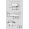 Ванна стальная Kaldewei SANIFORM PLUS 1700х750х410, AntiSlip, Easy clean, alpine white, без ножек
