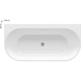 Ванна акриловая Ravak Freedom W 1660х800 белая отдельностоящая