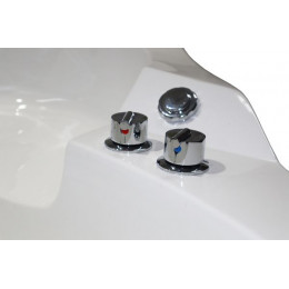 Ванна акриловая Loranto 1550х1550х750 угловая, с гидромассажем, для двух персон (CS-831N)