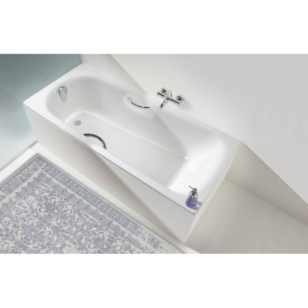 Ванна стальная Kaldewei SANIFORM PLUS 1700х750х410, AntiSlip, Easy clean, alpine white, без ножек