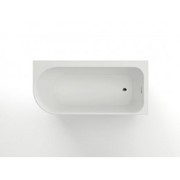 Ванна акриловая Azario LUTON 1700x800x580, пристенная, в комплекте с сифоном и металлической рамой, правая, белая ( LUT17080 R )