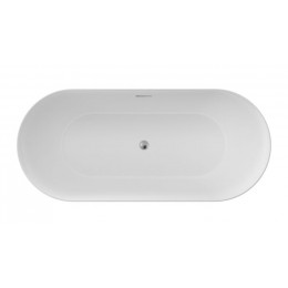 Ванна акриловая AZARIO KENSTON 1700х800х600 свободностоящая, в комплекте с сифоном и металлической рамой (KEN17080)