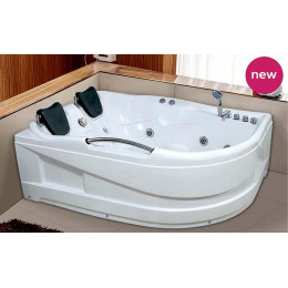Ванна акриловая Loranto 1200х1700х650 с гидромассажем, левосторонняя, для двух персон (CS-806NL)
