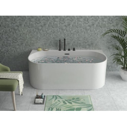 Ванна акриловая Azario BRADFORD 1700х800х580 пристенная, в комплекте с сифоном и металлической рамой (BRA17080)