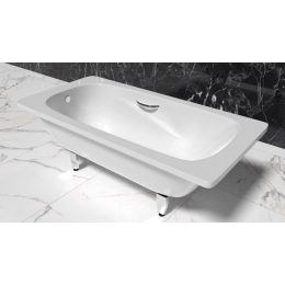 Ванна стальная BLB Universal Anatomica HG 150х75, белая, c отверстиями для ручек