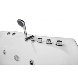 Ванна акриловая Loranto 1200х1700х650 с гидромассажем, левосторонняя, для двух персон (CS-806NL)