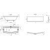 Ванна акриловая Ravak MAGNOLIA 180x75, белая