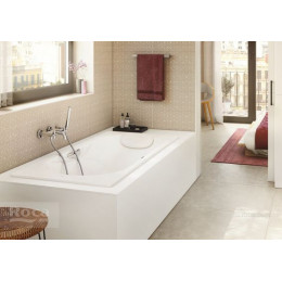 Ванна чугунная Roca MALIBU 170х75, противоскользящее покрытие, без ручек