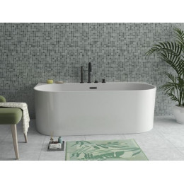 Ванна акриловая Azario BRADFORD 1700х800х580 пристенная, в комплекте с сифоном и металлической рамой (BRA17080)