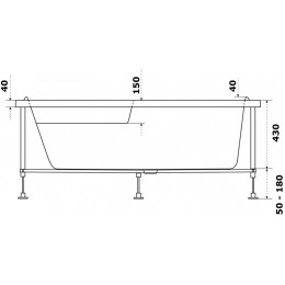 Ванна акриловая Azario Микона 160х100 левая