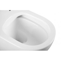 EWC700-121W CHARUS ESTELLA RIMLESS Безободковый подвесной унитаз с горизонтальным выпуском в стену c легкосъемным сиденьем