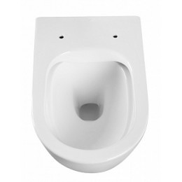 EWC700-121W CHARUS ESTELLA RIMLESS Безободковый подвесной унитаз с горизонтальным выпуском в стену c легкосъемным сиденьем