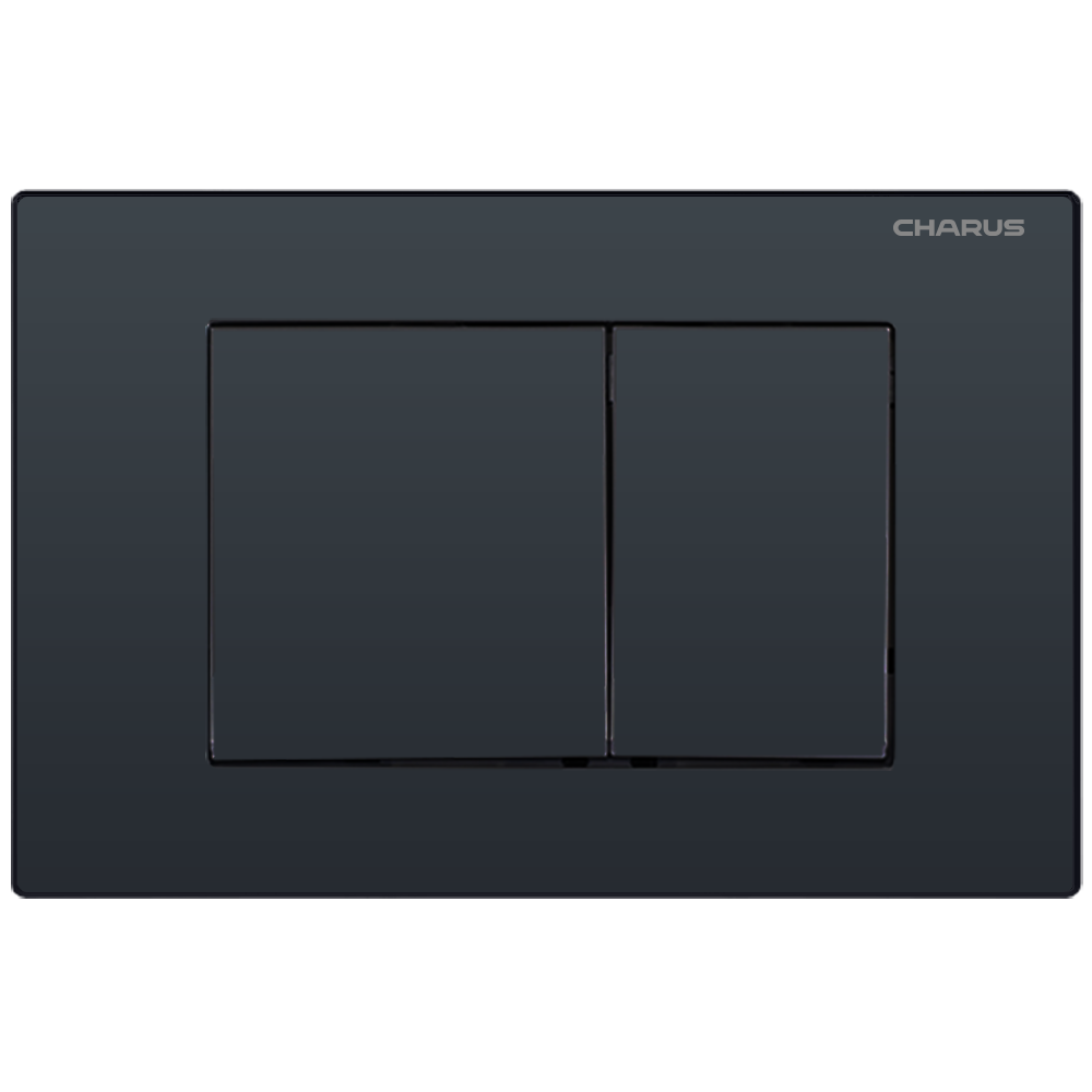 Система инсталляции для подвесных унитазов CHARUS CC.300.80.01 с креплением и кнопкой смыва Minimalista FP.310.DW.01, черный матовый