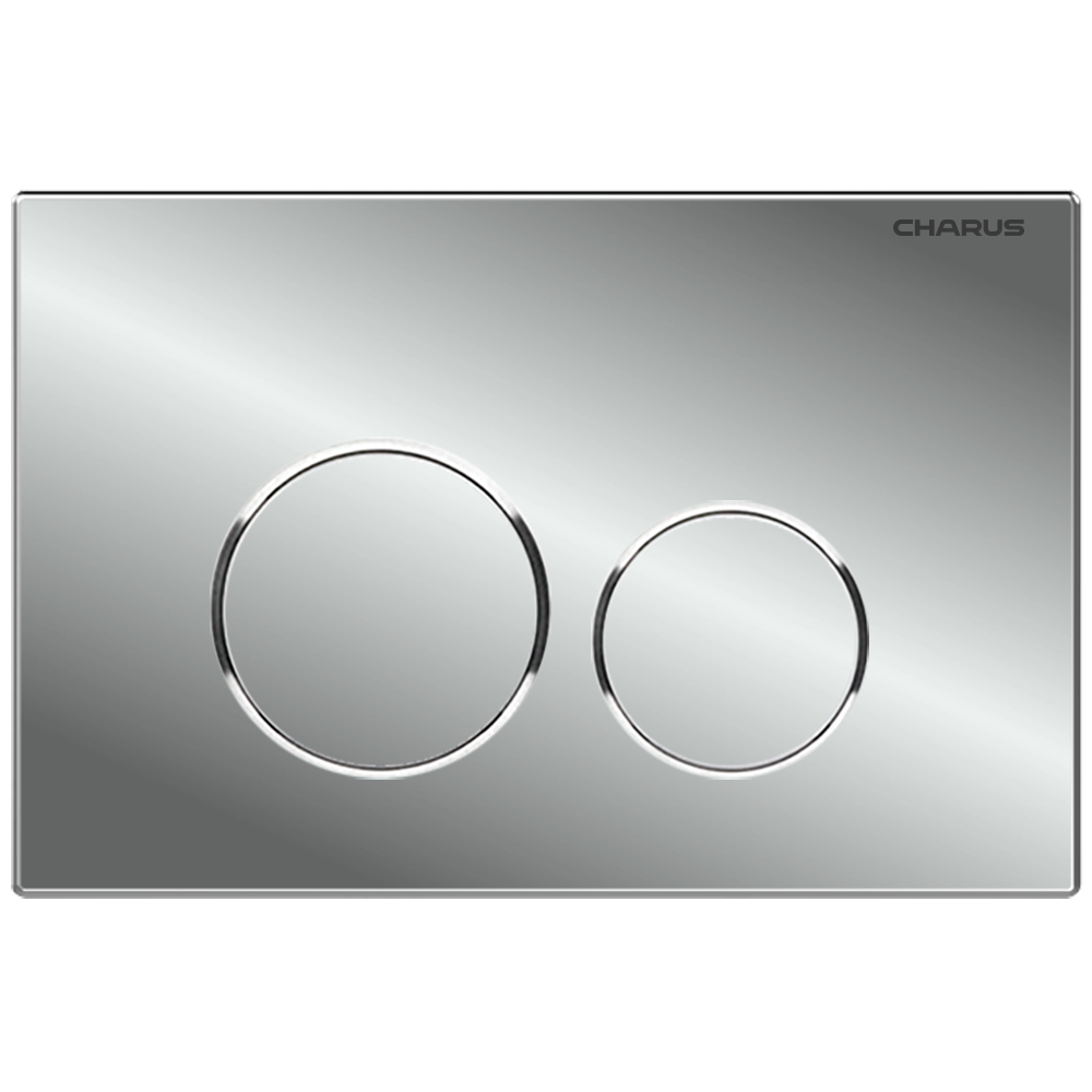 Система инсталляции для подвесных унитазов CHARUS CC.300.80.01 с креплением и кнопкой смыва Spazio FP.330.21.01 хром глянец