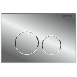 Система инсталляции для подвесных унитазов CHARUS CC.300.80.01 с креплением и кнопкой смыва Spazio FP.330.21.01 хром глянец