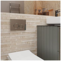 Система инсталляции для подвесных унитазов CHARUS CC.300.80.01 с креплением и кнопкой смыва Spazio FP.330.21.01 хром глянец