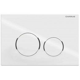 Система инсталляции для подвесных унитазов CHARUS CC.300.80.01 с креплением и кнопкой смыва Spazio FP.330.11.01, белый глянцевый