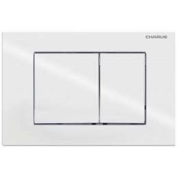 Система инсталляции для подвесных унитазов CHARUS CC.300.80.01 с креплением и кнопкой смыва Minimalista FP.310.11.01 белый глянец