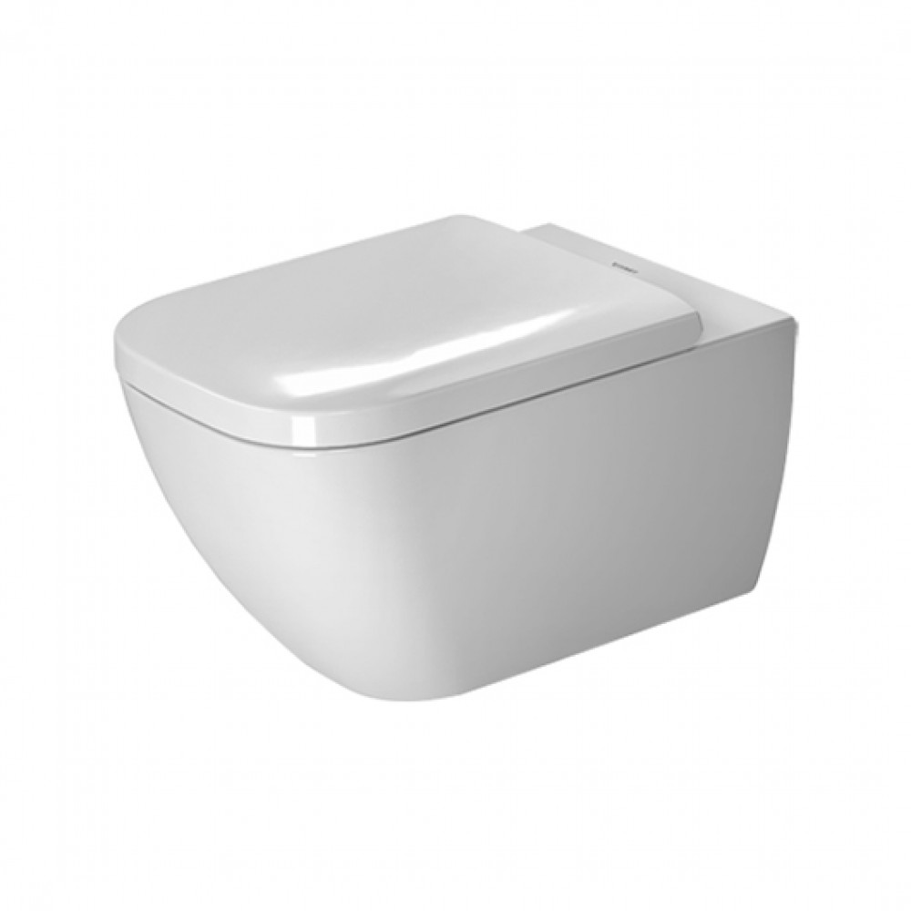 Унитаз подвесной безободковый  2222090000 Duravit Happy D.2+   Крышка-сиденье для унитаза Duravit Happy D.2 с микролифтом  64590000