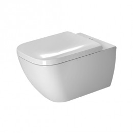 Унитаз подвесной безободковый  2222090000 Duravit Happy D.2+   Крышка-сиденье для унитаза Duravit Happy D.2 с микролифтом  64590000