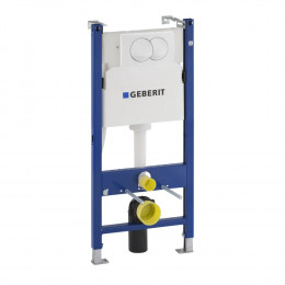 Инсталляция для подвесного унитаза Geberit DuofixBasic  111.154.11.1 с клавишей смыва белый