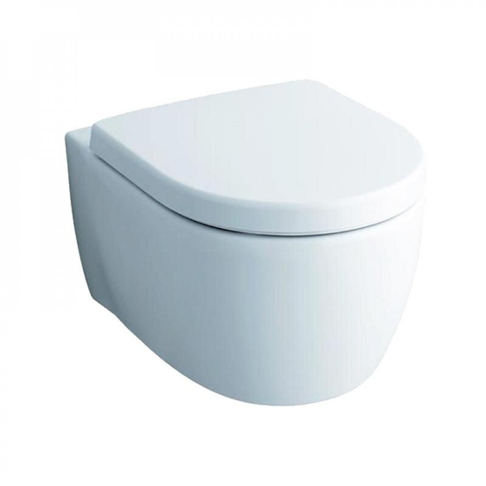 Чаша подвесного  унитаза   безободковый Geberit iCon  204060000 + Крышка-сиденье для унитаза Icon Geberit 57413