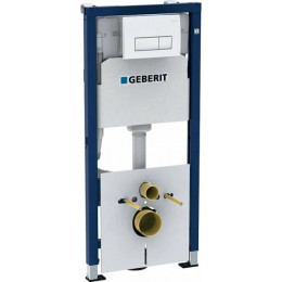 Система инсталляции для унитазов Geberit Duofix 458.128.11.1 4 в 1 с кнопкой смыва,белая