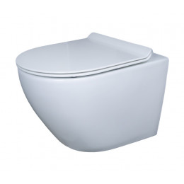 Унитаз  подвесной безободковый микролифт дюропласт Gid Tr2198